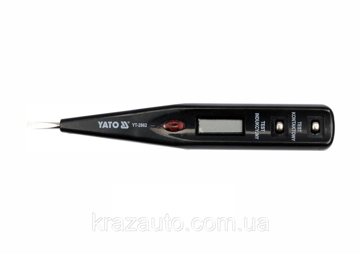 Індикатор напруги цифровий YATO 12-250V. YT-2862, фото 1