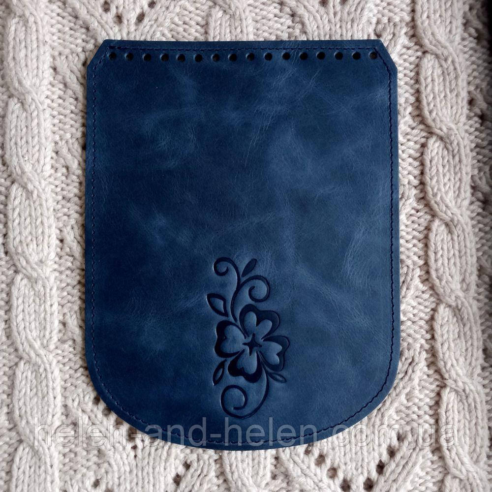 Клапан для рюкзака "Клевер". Колір "Синій"., фото 1