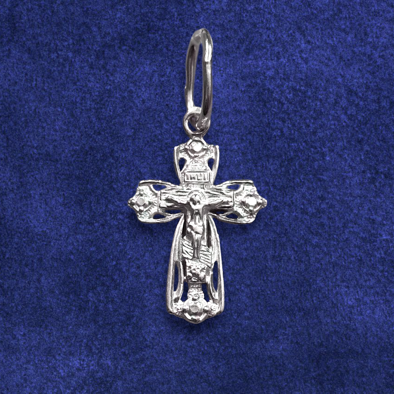 Хрестик срібний 0.66 г, фото 1