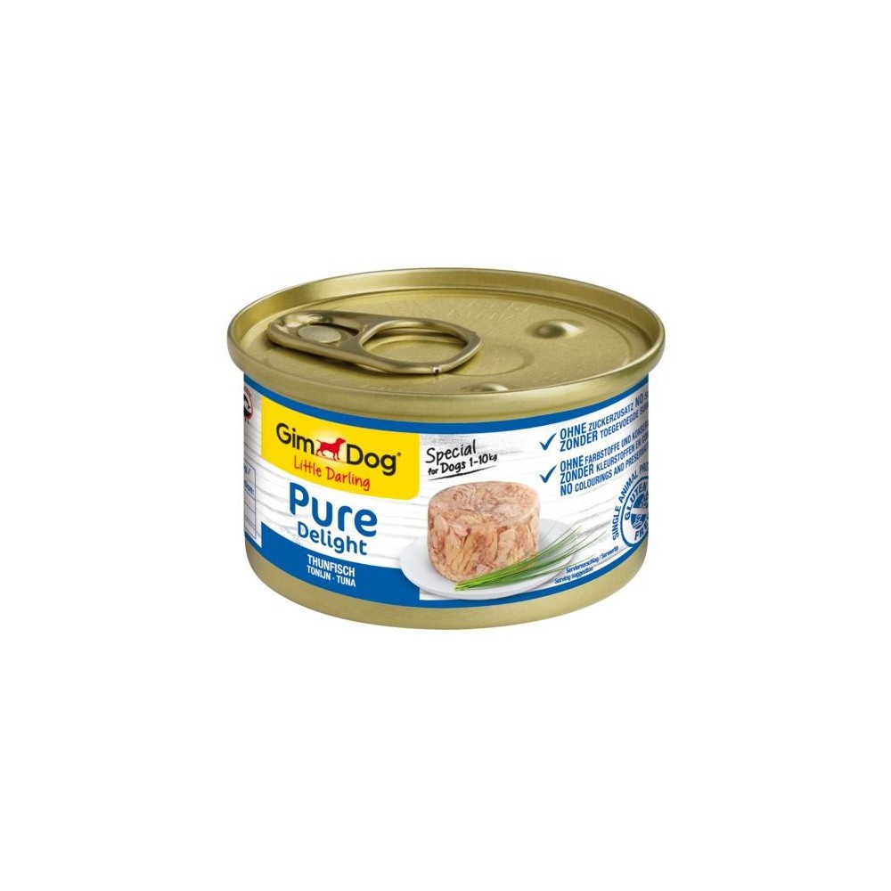 GimDog LD Pure Delight Tuna консерва для собак мініатюрних порід, тунець 85г, фото 1