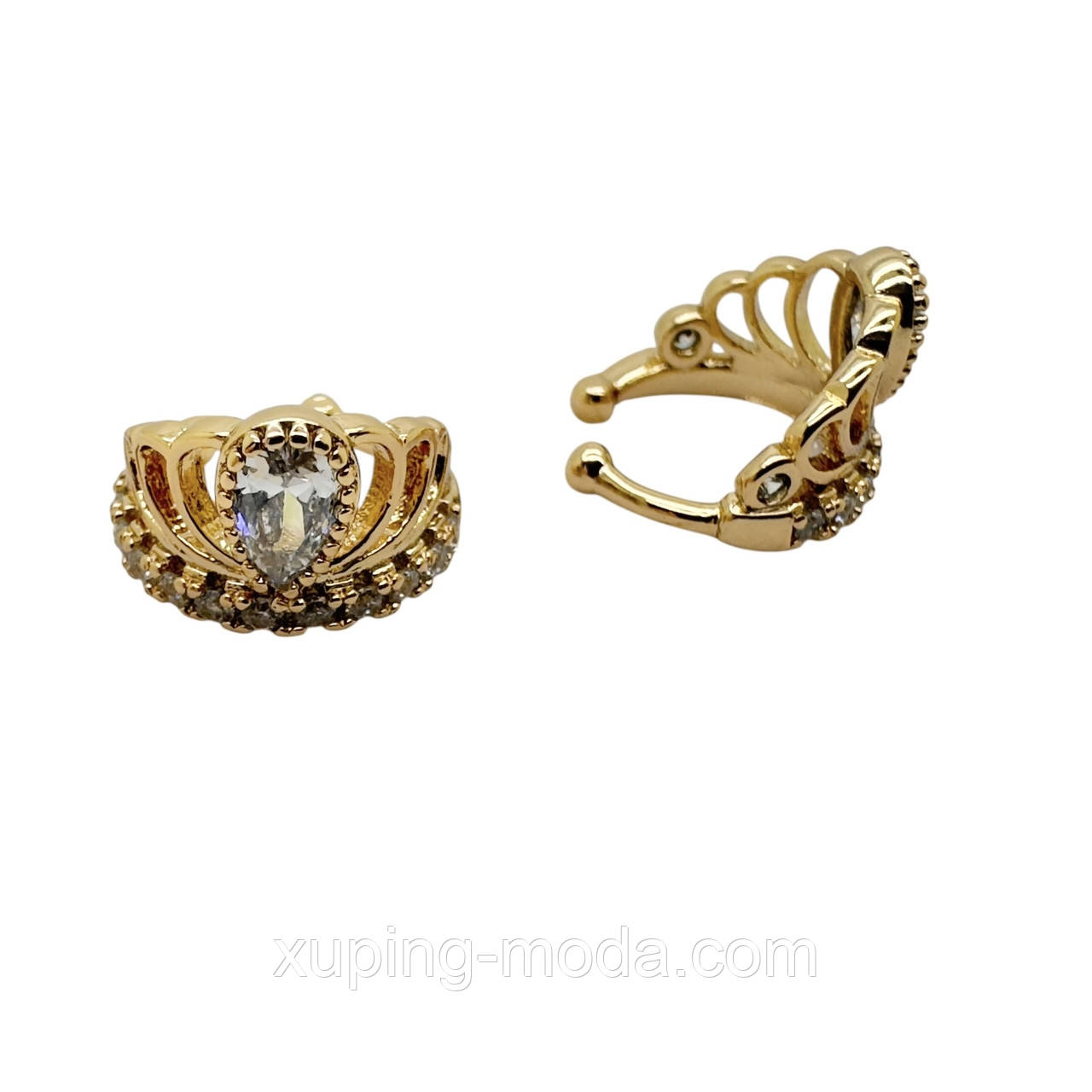 Сережки гуртом xuping. 10 мм. 18 к, фото 1