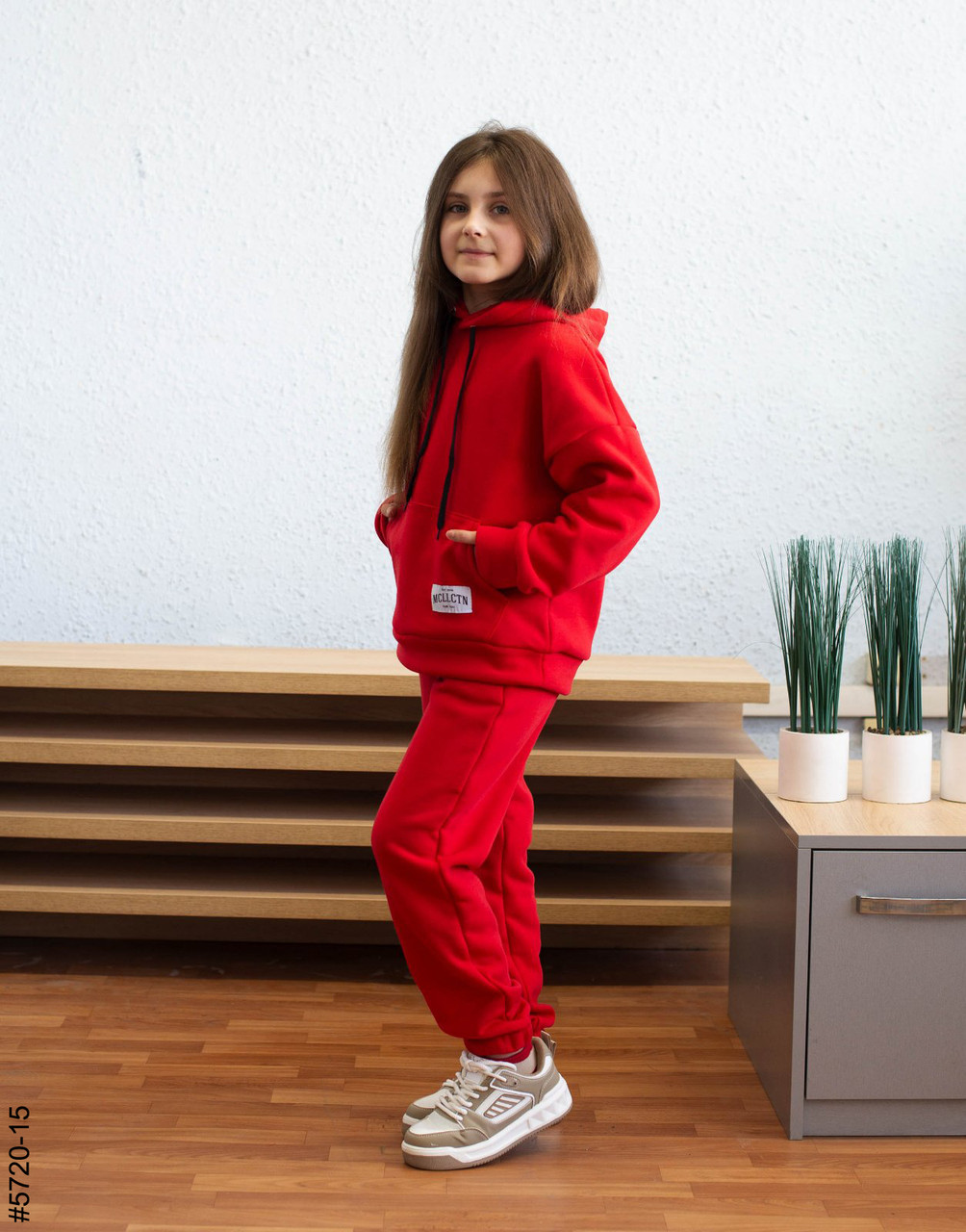 5720-15 Спортивний костюм тринитка на флісі підліток (4 од: 36,38,40,42), фото 1