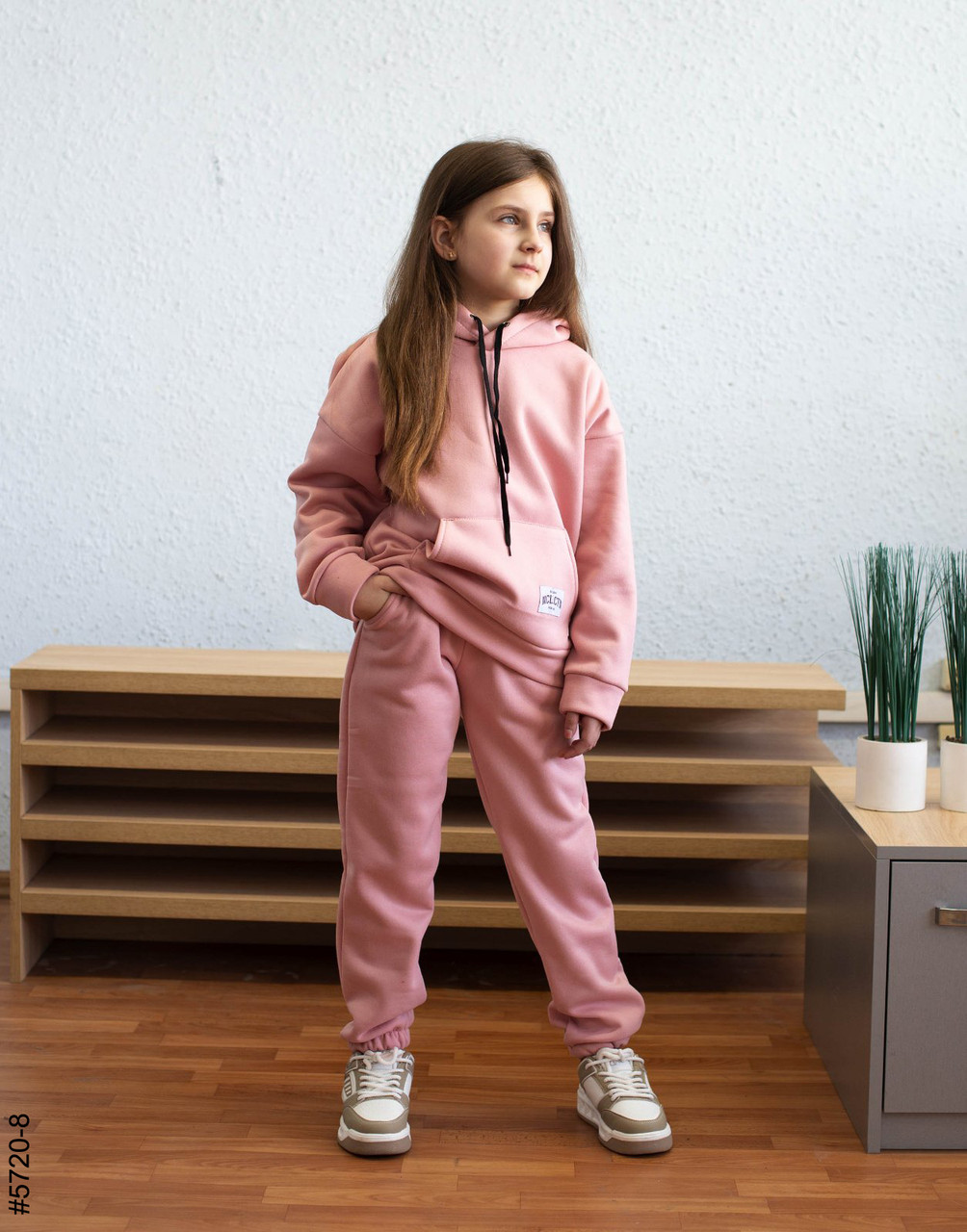 5720-8 Спортивний костюм тринитка на флісі підліток (4 од: 36,38,40,42), фото 1