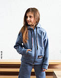 5730-28 Спортивний костюм на блискавці тринитка на флісі підліток (4 од: 36,38,40,42), фото 2