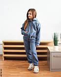 5730-28 Спортивний костюм на блискавці тринитка на флісі підліток (4 од: 36,38,40,42), фото 4