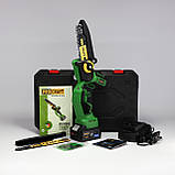 Акумуляторна міні пила Procraft PKA32Li (2 шини 15см і 20 см, 20В, 1 АКБ) в кейсі. Безщіткова ланцюгова пила Прокрафт PKA-32Li, фото 9