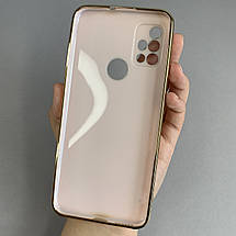 Чохол для Motorola G30 глянцевий із золотою окантовкою чохол на телефон моторола г30 пудровий h7y, фото 2