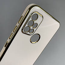 Чохол для Motorola G30 глянцевий із золотою окантовкою чохол на телефон моторола г30 пудровий h7y, фото 3