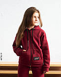 5730-13 Спортивний костюм на блискавці тринитка на флісі підліток (4 од: 36,38,40,42), фото 2