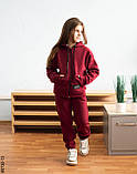 5730-13 Спортивний костюм на блискавці тринитка на флісі підліток (4 од: 36,38,40,42), фото 5