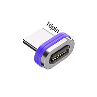 Магнітний конектор Type C  USB-C GREENPORT 16 контактів 5А  10Гб/сек