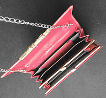 Гаманець сумочка жіноча 18,5х9,3 см еко шкіра рожевий