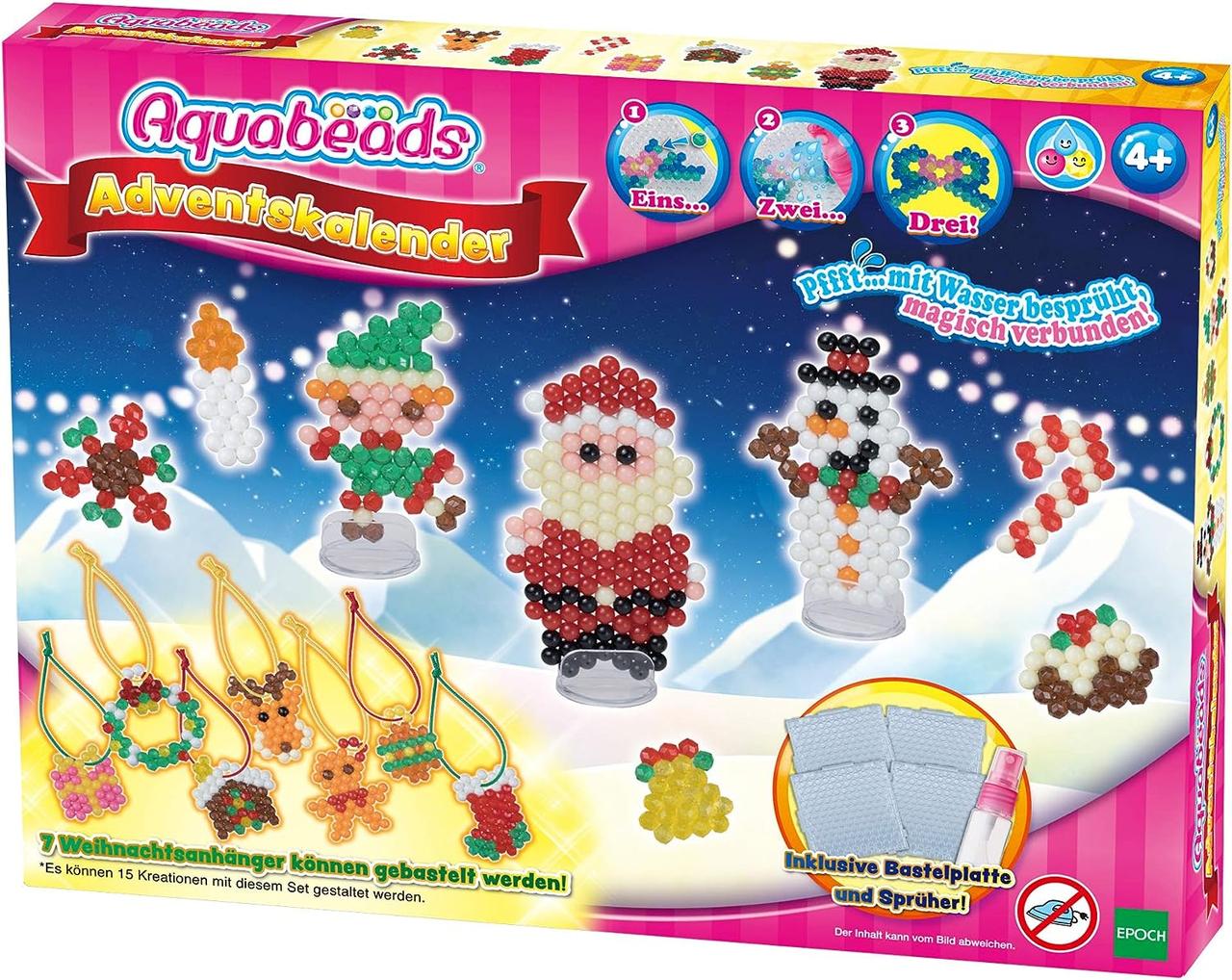 Творчий набір Aquabeads Новорічний. Водна аквамозаїка (Адвент календар Aquabeads Advent Calendar 31579 ), фото 1