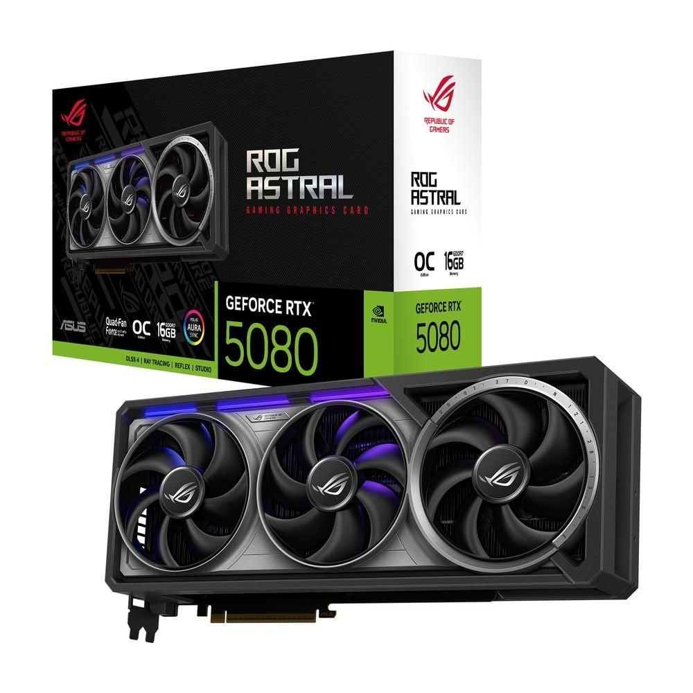 Відеокарта GF RTX 5080 16GB GDDR7 ROG Astral Gaming OC Asus (ROG-ASTRAL-RTX5080-O16G-GAMING), фото 1