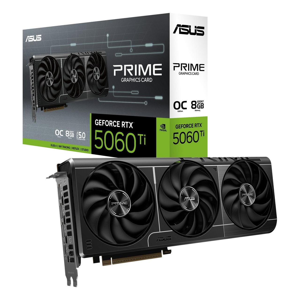 Відеокарта GF RTX 5060 Ti 8GB GDDR7 Prime OC Asus (PRIME-RTX5060TI-O8G), фото 1