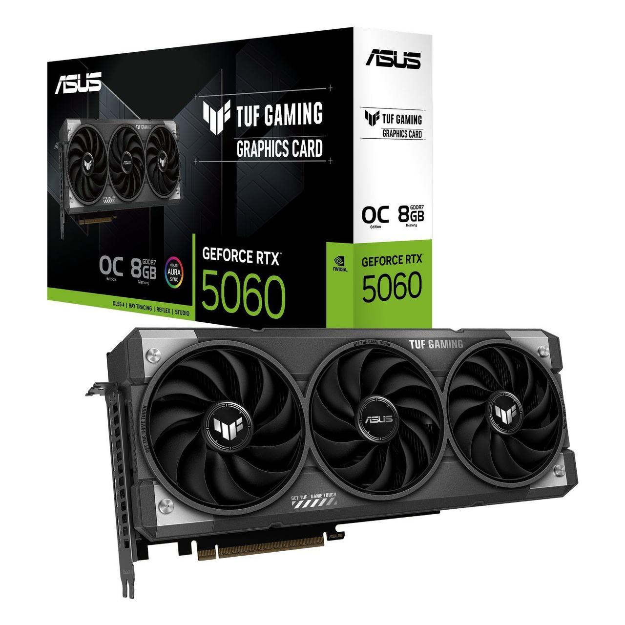 Відеокарта GF RTX 5060 8GB GDDR7 TUF Gaming OC Asus (TUF-RTX5060-O8G-GAMING), фото 1