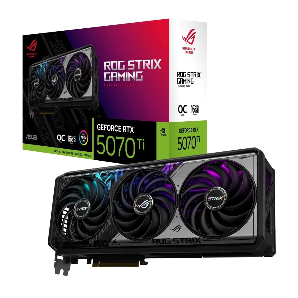 Відеокарта GF RTX 5070 Ti 16GB GDDR7 ROG Strix Gaming OC Asus (ROG-STRIX-RTX5070TI-O16G-GAMING), фото 1