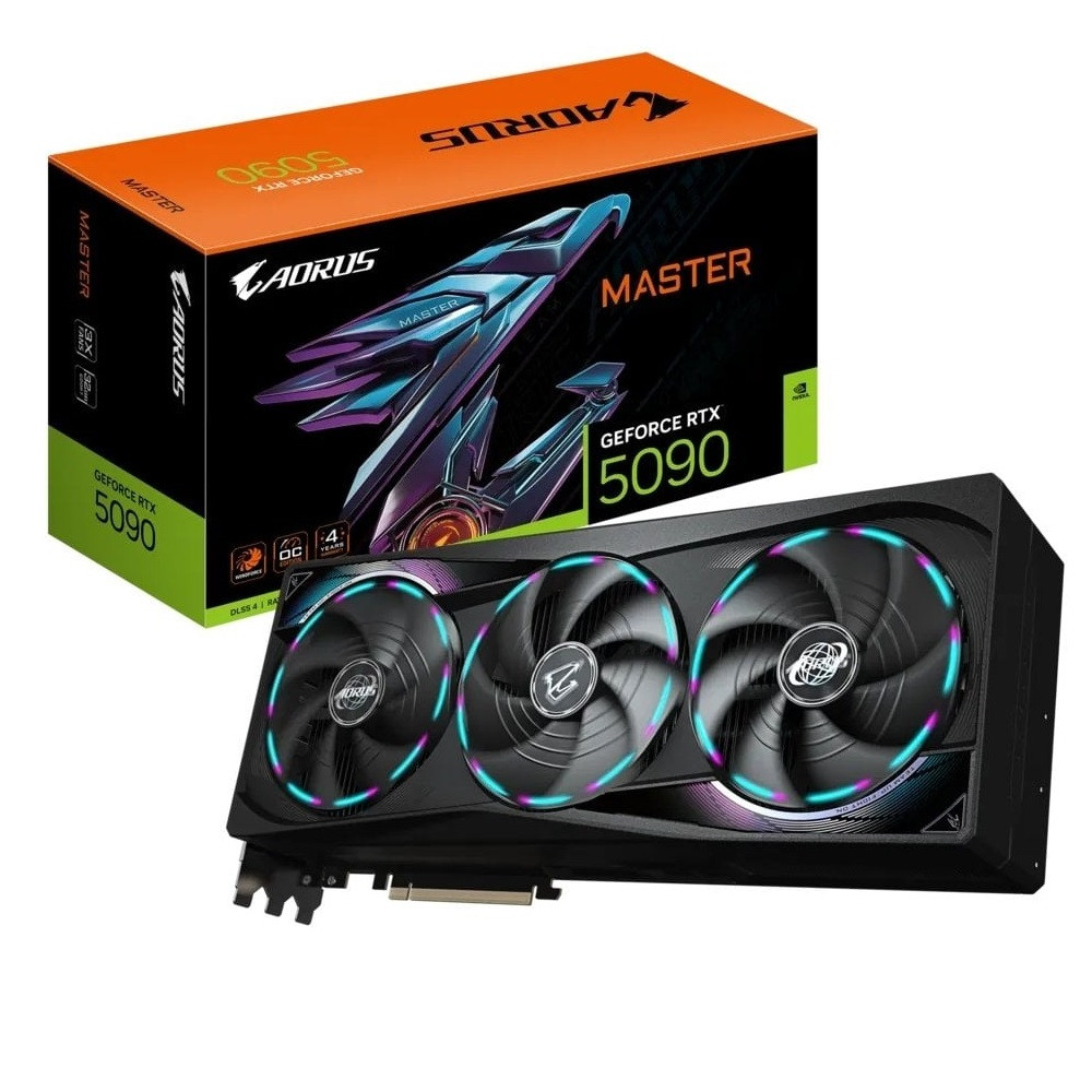 Відеокарта GF RTX 5090 32GB GDDR7 Aorus Master Gigabyte (GV-N5090AORUS M-32GD), фото 1