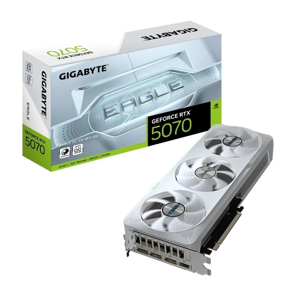 Відеокарта GF RTX 5070 12GB GDDR7 Eagle OC Ice Gigabyte (GV-N5070EAGLEOC ICE-12GD), фото 1