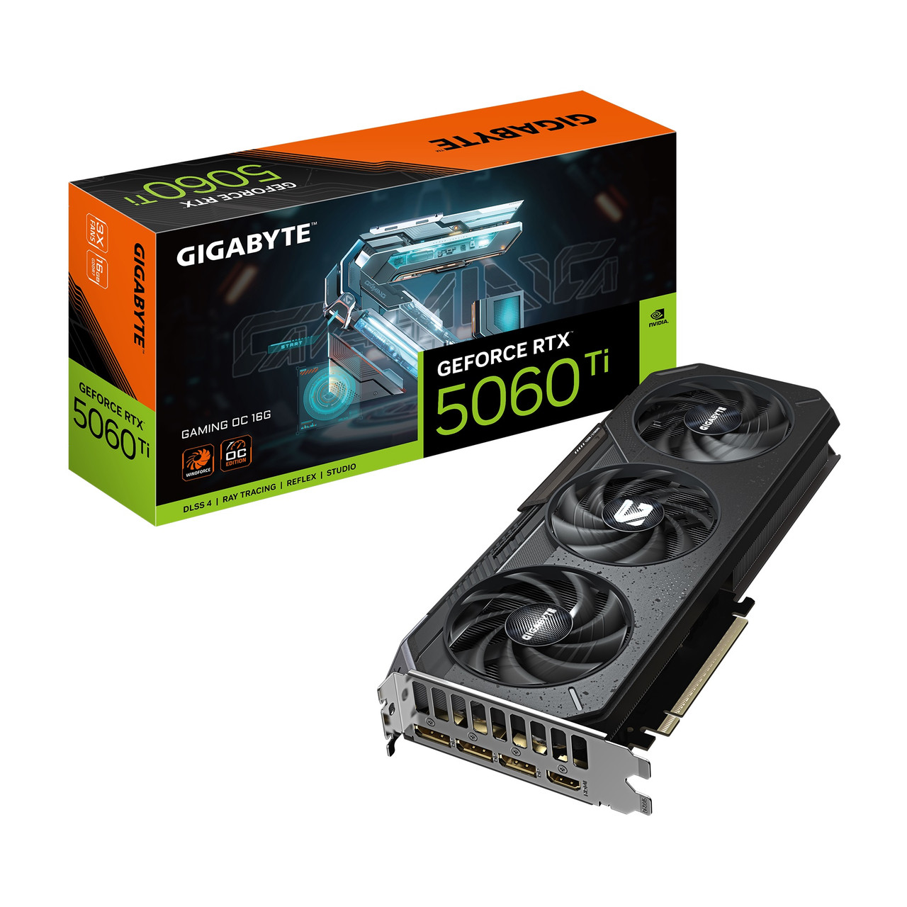 Відеокарта GF RTX 5060 Ti 16GB GDDR7 Gaming OC Gigabyte (GV-N506TGAMING OC-16GD), фото 1