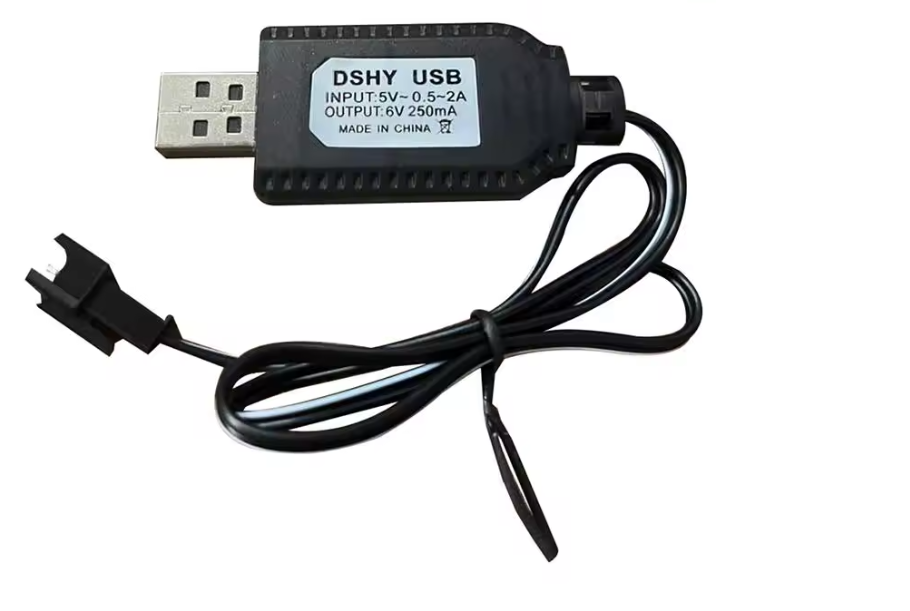 USB кабель 6V для заряджання акумулятора іграшок / машинок 2Pin, фото 1