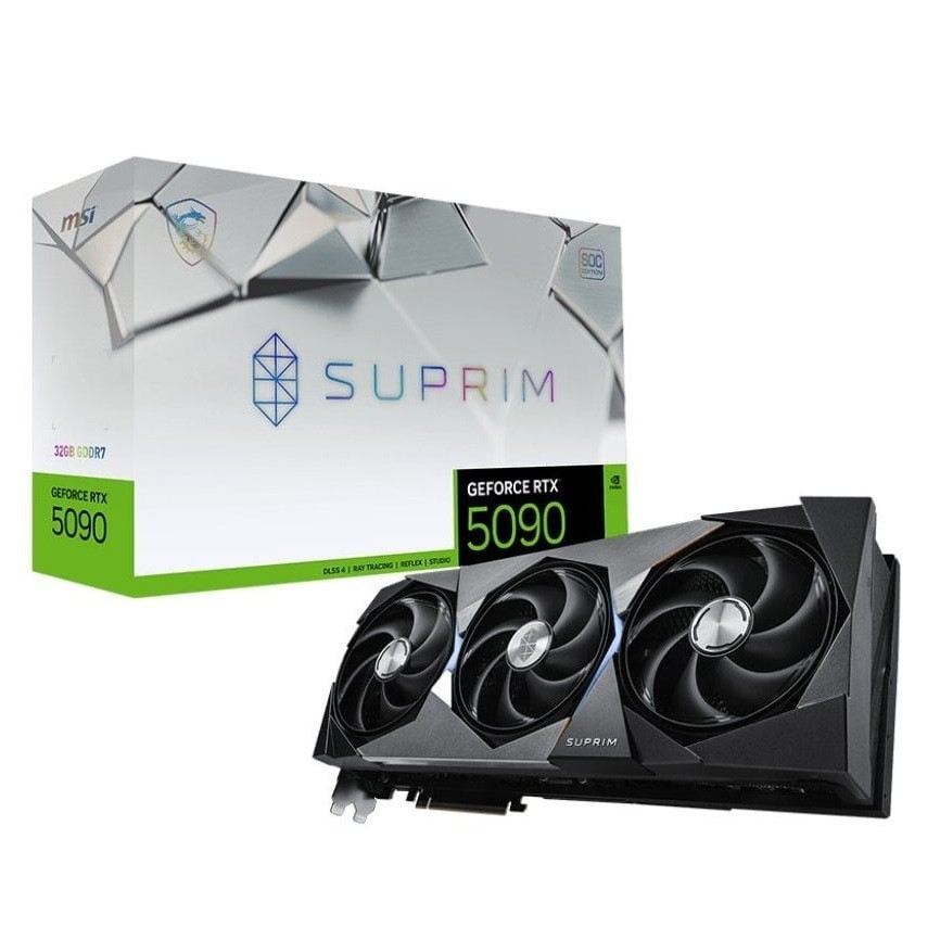 Відеокарта GF RTX 5090 32GB GDDR7 Suprim SOC MSI (GeForce RTX 5090 32G SUPRIM SOC), фото 1