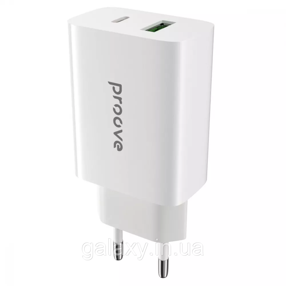 Зарядний пристрій Proove USB/Type-C 20W Rapid White WCRP20110002, фото 1