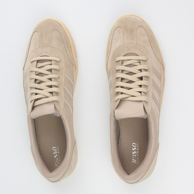 Чоловіче взуття великих розмірів 46 47 48 м'які бежеві замшеві кросівки кеди зі смужками Rosso Avangard Rumba Beige Vel BS Код Артикул 2666400196 Чоловіче взуття великих розмірів 46 47 48 м'які бежеві замшеві кросівки кеди зі смужками Rosso Avangard Rumba Beige Vel BS Код Артикул 2666400196