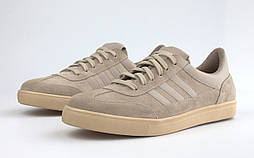 Бежеві замшеві кеді кросівки зі смужками чоловіче взуття повсякденне Rosso Avangard Rumba Beige