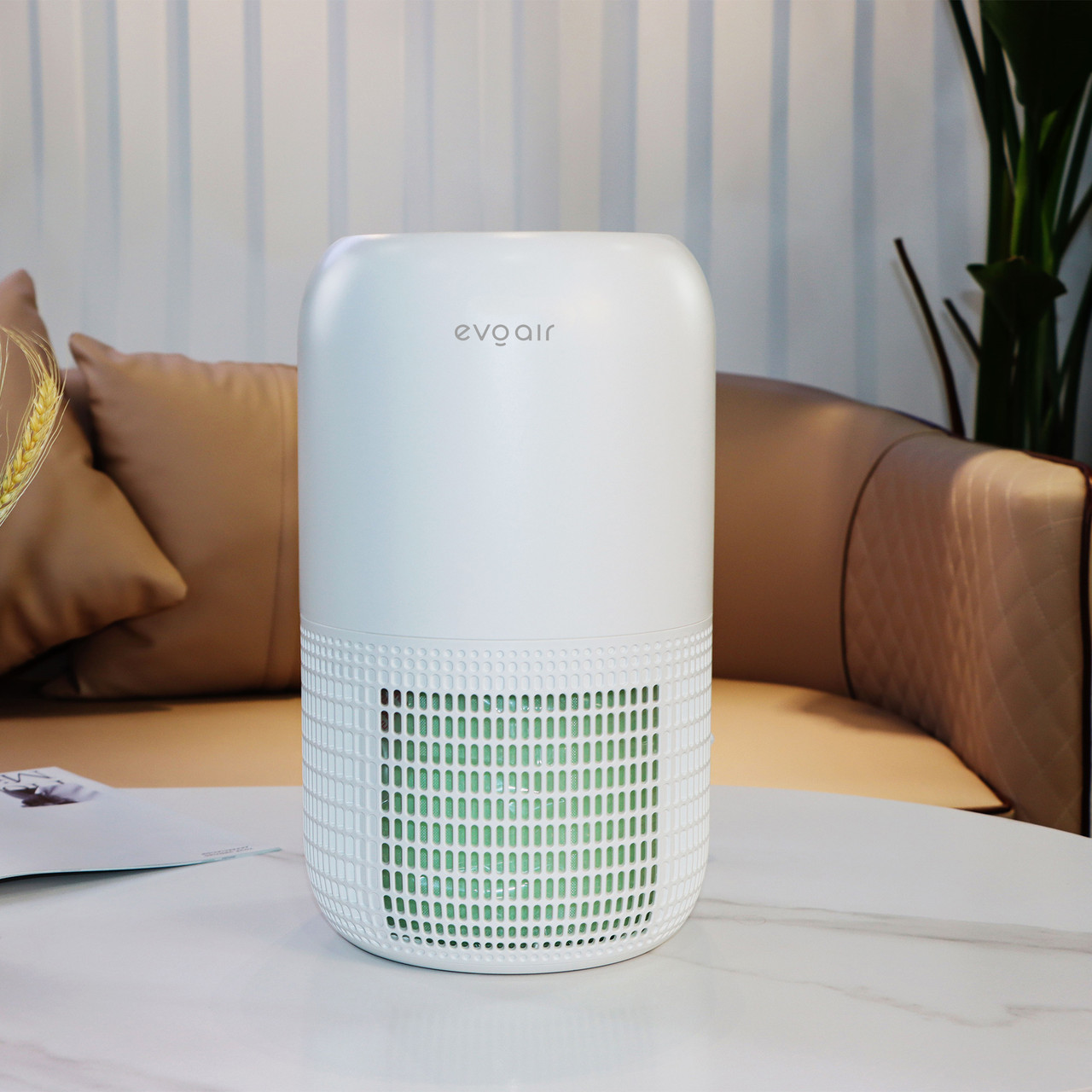 Очисник повітря Evoair Yuvo з УФ-C лампою, True HEPA фільтром, 4 швидкості, нічний режим, білий, фото 1