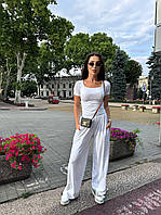 Жіночий трендовий костюм двійка з мʼякої натуральної тканини турецька віскоза