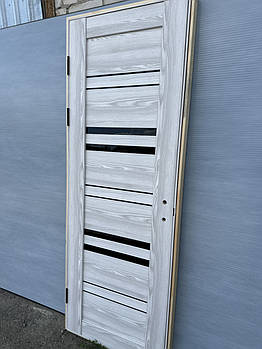 Двері міжкімнатні в складі (дверь + короб +петлі + механізм)ясінь сизій 60х2000 70х2000, 80х2000,90*2000