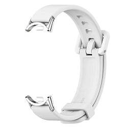 Силіконовий ремінець Mijobs для фітнес-браслета Xiaomi Smart Band 10 - White