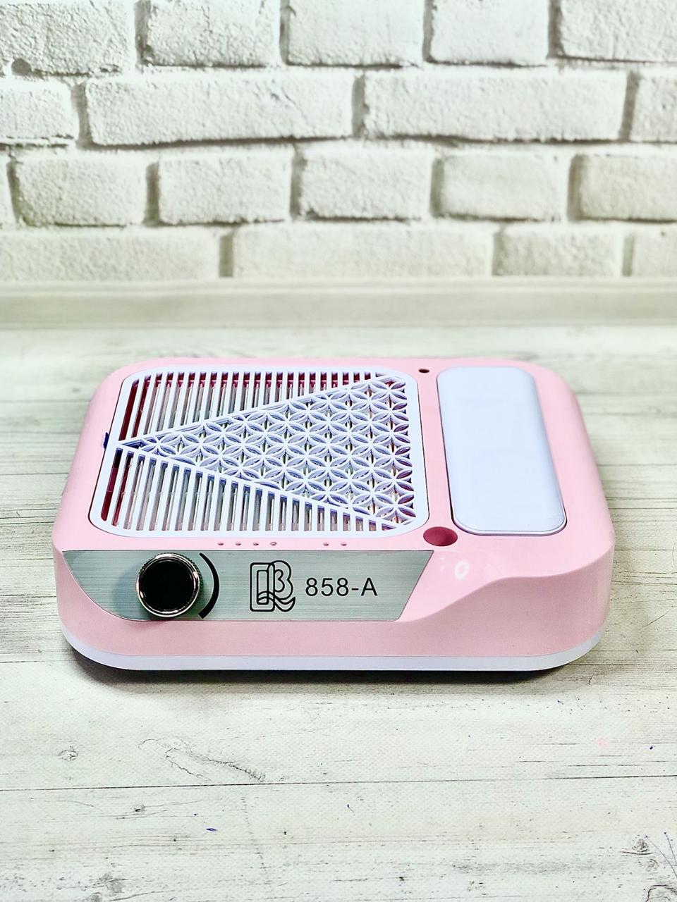Витяжка для манікюру 858-А, 80 Вт (рожева)