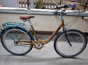 Велосипед уцінений ST 26" Dorozhnik LUX PH рама-17" бронзовий 2024 крила, крило пер., крило зад., підніжка, дзвоник, корзина