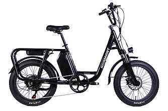 Велосипед з електроприводом 20" AL Dorozhnik eADAMANT HDD рама-18,5" 48B 17.5А*г 750Вт чорний 2025 крила, підніжка