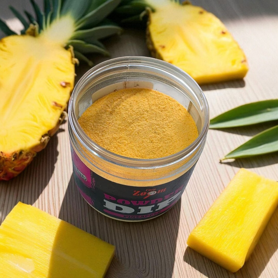 Порошковий ароматизатор бойлів  Carp zoom Powder Dip Pineapple + betaine 85грам, фото 1