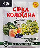 Фунгіцид-акарицид Сіра Колоїдна 40 г для захисту рослин від грибкових захворювань і шкідливих кліщів
