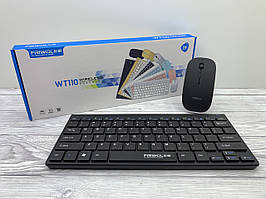 Комплект клавіатура + миша бездротовий USB TRY WT110 Wireless чорний
