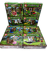 Дитячий конструктор Minecraf 93-100 деталей