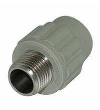 Муфта МРЗ для поліпропіленової труби Hi-Therm 20x1/2" зовнішня різьблення (Італія) 130459