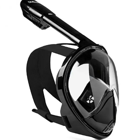 Маска для плавання L-XL повнорозмірна для чоловіків і жінок із панорамним оглядом і трубкою для дихання