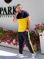 Стильний літній чоловічий спортивний костюм: штани + футболка (р.48-54). Арт-1213/29