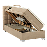 Ліжко Lucky motion 90*200см (спальна система) з матрацем, топером та механізмом трансформаціі, фото 8