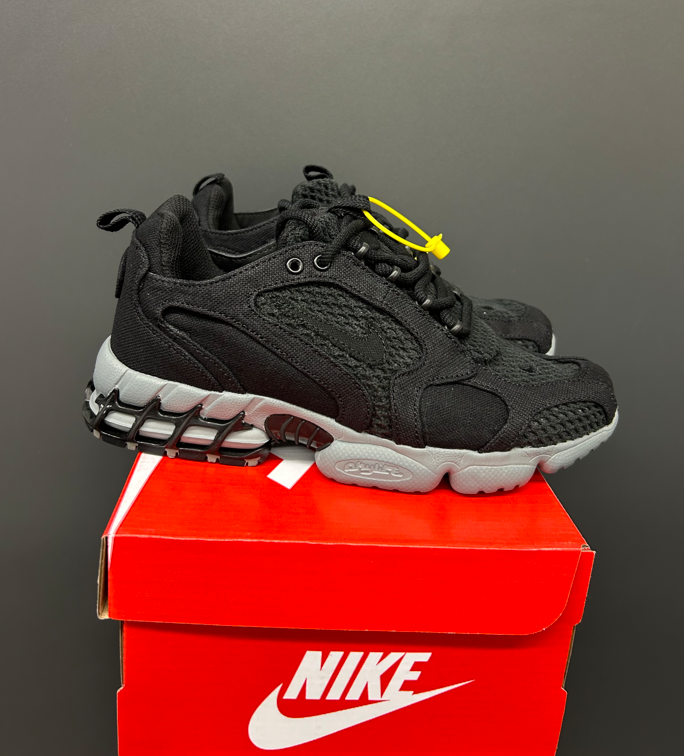 Чоловічі кросівки Stussy nike air zoom black чорні Найк Стусі літні текстильні спортивні, фото 1