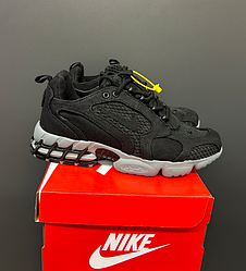 Чоловічі кросівки Stussy nike air zoom black чорні Найк Стусі літні текстильні спортивні