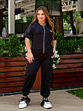 Стильний жіночий спортивний костюм з коротким рукавом (р.42-50). Арт-1214/29, фото 6