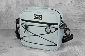 Сумка через плече (месенджер) FAMK SQR4-r, Сірий