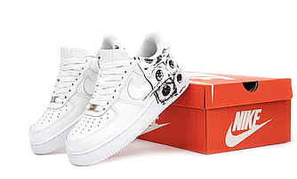Кросівки Nike Air Force 1 Low х Comme des Garçons Supreme білі жіночі чоловічі