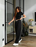 Стильний жіночий літній костюм-двійка: топ + штани (р.42-48). Арт-1216/29, фото 6